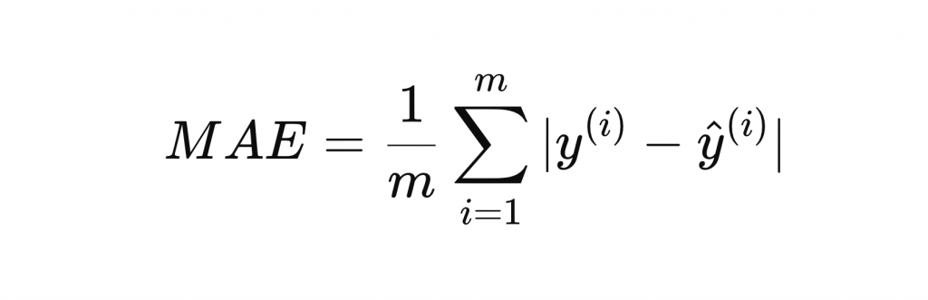 Mean Absolute Error (MAE)